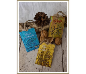 Stickserie ITH - 12 Geschenkkartenhüllen Weihnachten